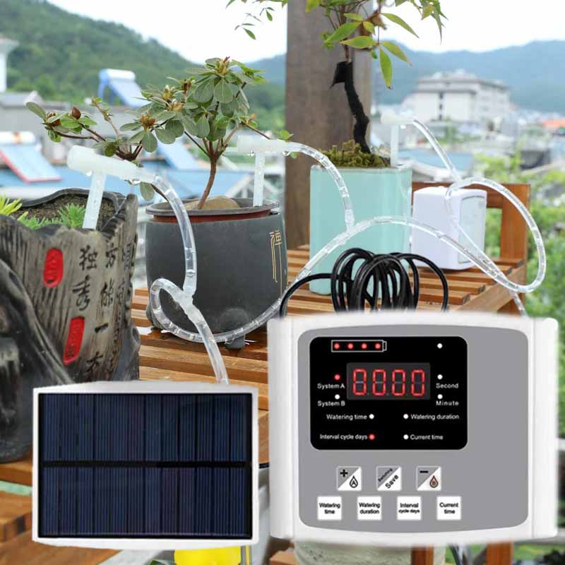 Smart Garden System - جهاز الري بالتنقيط للطاقة الشمسية الأوتوماتيكي،