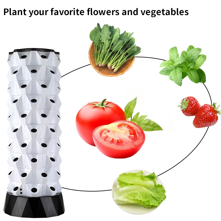 نظام زراعة مائية ذكي للحدائق ا - مراجعة Hydroponic Tower وسعره