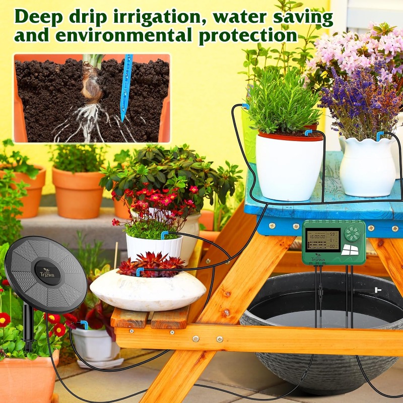 معدات الري بالطاقة الشمسية طقم - مراجعة Self Watering Planter وسعره