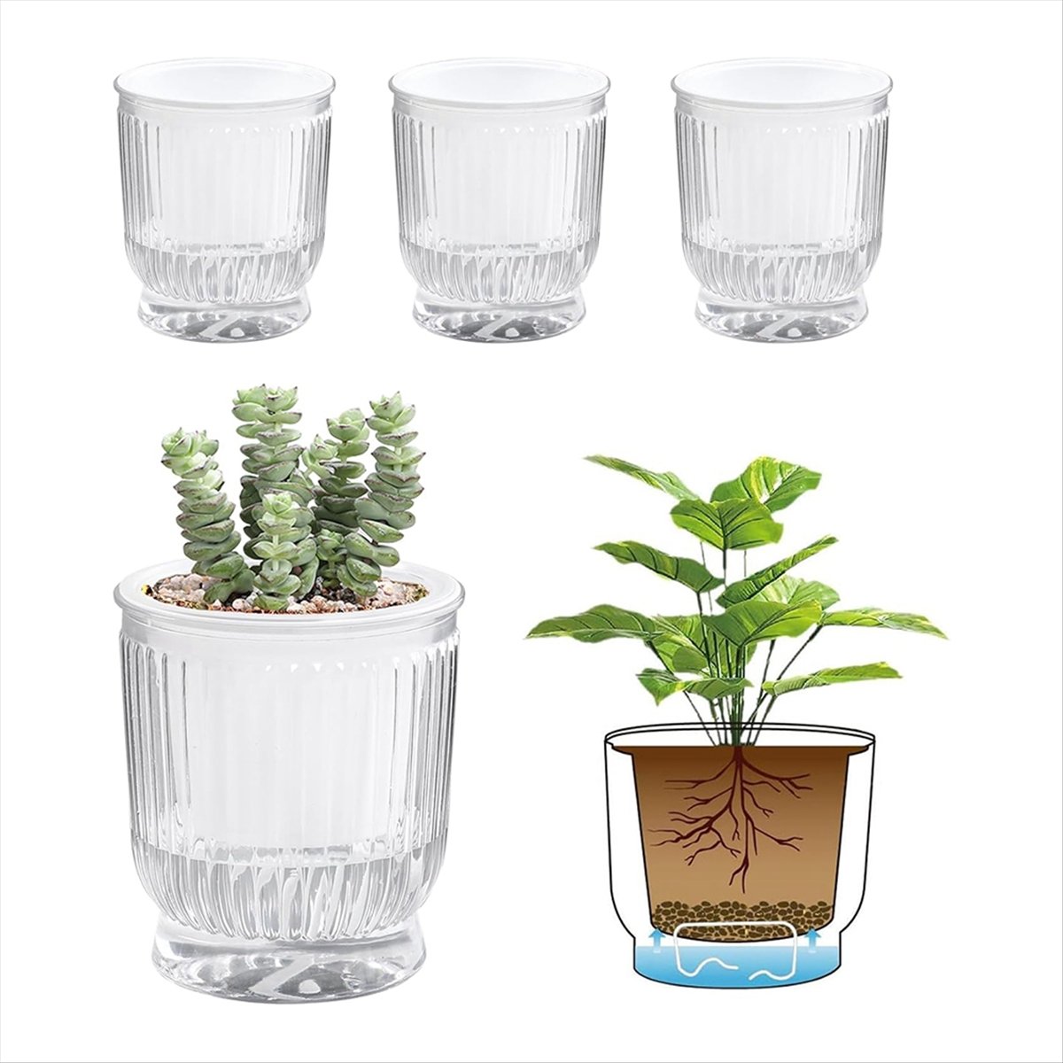 أواني نباتات ذاتية الري، أواني - مراجعة Self Watering Planter وسعره