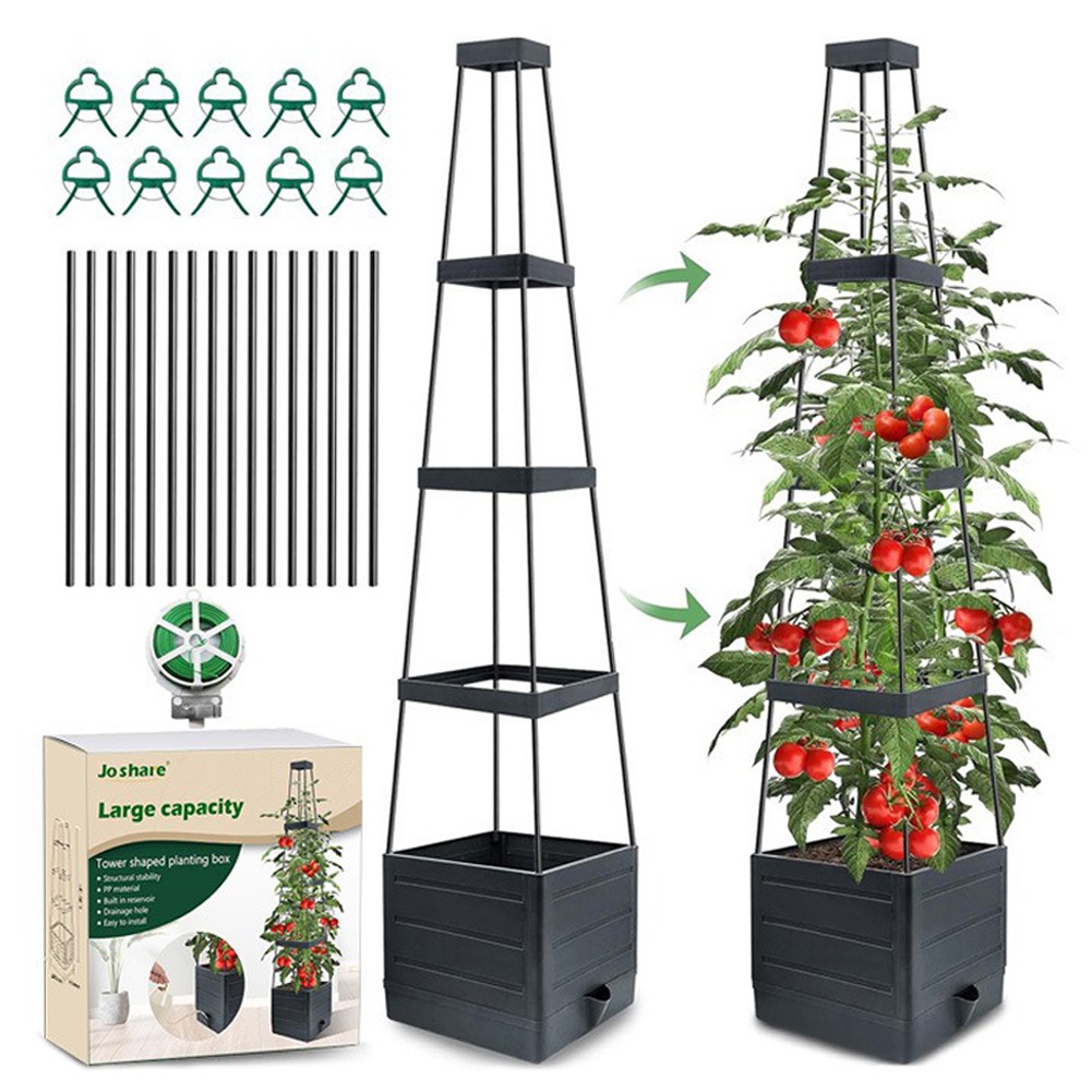 صندوق زراعة مرتفع مع سياج للنب - مراجعة Self Watering Planter وسعره